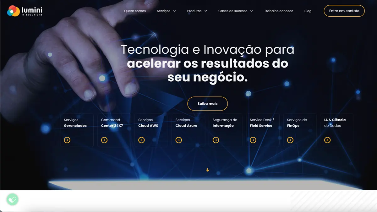 Lumini IT Solutions — pré-visualização do site