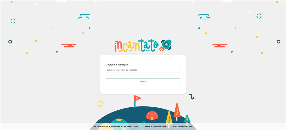 Incantato — pré-visualização do site